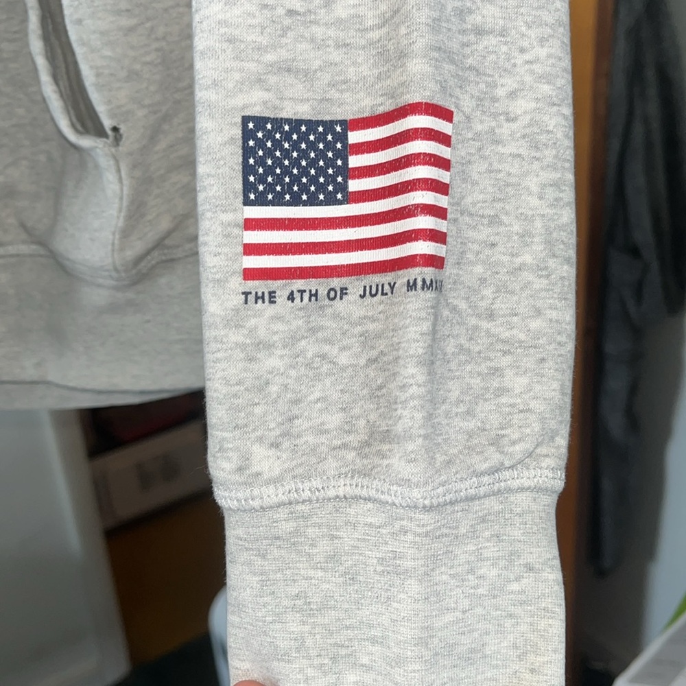 Grey H&M USA Hoodie Men’s Size Large - Picture 6 of 7